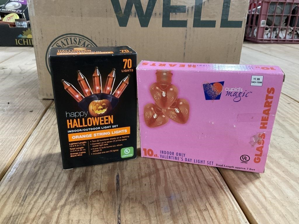 NIB Valentines & Halloween Lights