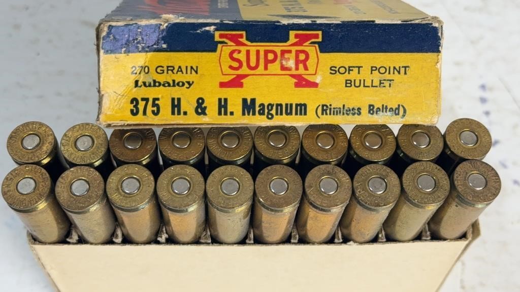 20 rds Western Super X .375 H&H Mag 270 gr Soft