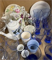 Assorted Glassware , Home Decor , Blue Glassware