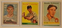(3) 1950's Baseball Star Cards