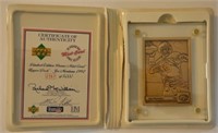 1992 UD Highland Mint Joe Montana Bronze Card