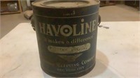 Vintage Havoline Motor Grease 5lbs Can