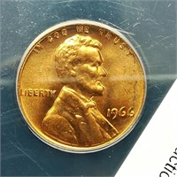 1966 PENNY 1C MS64RD ANACS