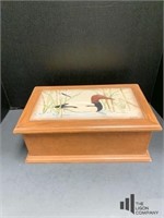 Hand Painted Mallard Storage Box