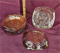 9- Floragold Louisa plates, 5.5"
