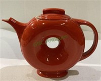 Vintage Hall China red Dorgan teapot.