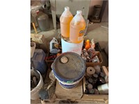 Pallet of Oil, Fluids, Coolant, Car Wash