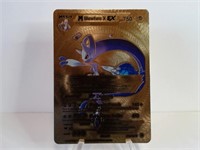 Pokemon Card Rare Gold M Mewtwo X Ex
