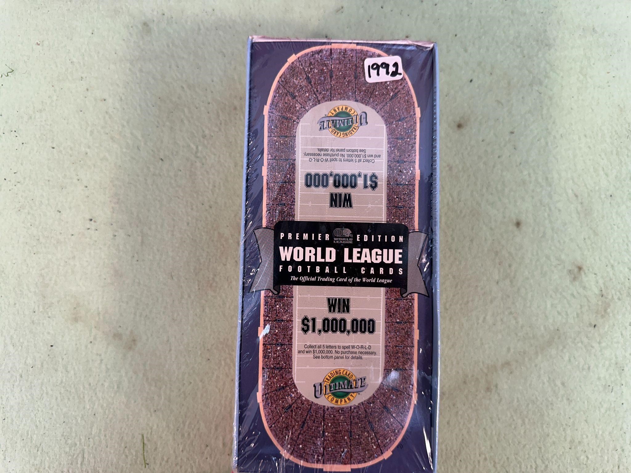 1992 WORLD LEAGUE FOOTBALL CARDS NIP