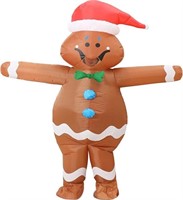 Adult Inflatable Gingerbread Man Christmas Costume