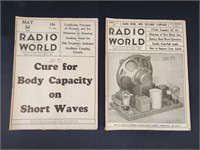 MAY 3, 1930 RADIO WORLD MAGAZINE & NOV 1, 1930..