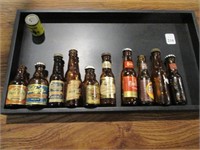 Tray of Misc Beer Bottle Single Shakers