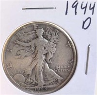 1944 D Walking Liberty Silver Half Dollar