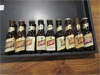 Tray of Schlitz Beer Bottle Salt & Pepper Shakers