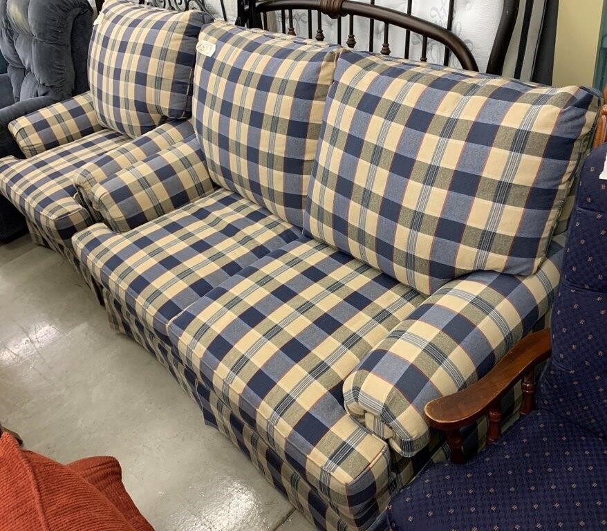 2 Pc. Plaid Upholstered “Morgan Stewart” Living