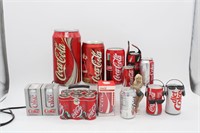Large Various Coca-Cola Can Bottle Collection