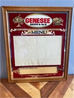 Vintage Genesee Beer Bar Menu Board
