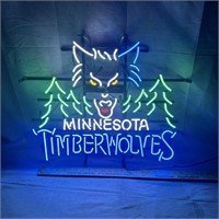 24"x20" Minnesota Timberwolves Basketball Glass Ne