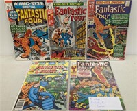 5 Marvel  Vintage Fantastic Four Comics