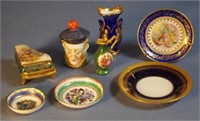 Five assorted Limoges France miniatures