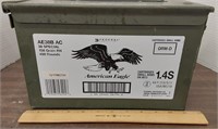 American Eagle green ammo box. Metal