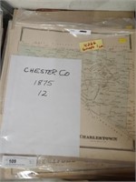 (12) 1875 Chester County Maps
