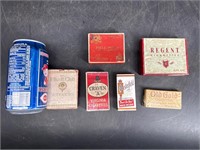 LOT OF 6 NICE OLD CIGARETTE BOXES