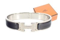 Hermes Logo Click Clack Bracelet