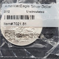 2012 American Eagle 1 Oz Silver Dollar