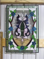 436-STAINED WINDOW 32 " T X 22.5 " W