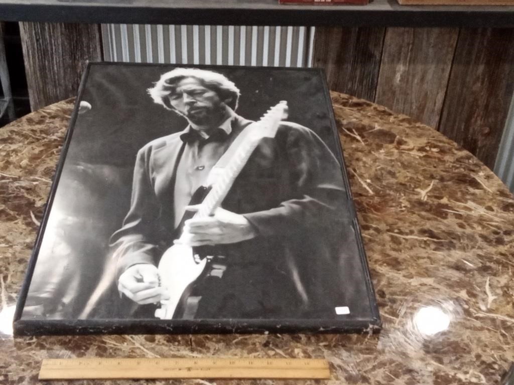 Eric Clapton framed poster