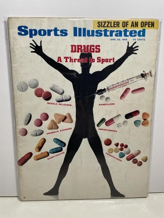 Sports Illustrated, June 1969, 50 cents Walmart