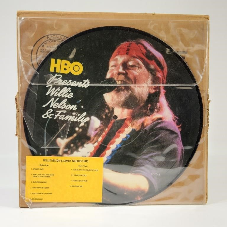 VINTAGE WILLIE NELSON & FAMILY PICTURE DISC,MAILER