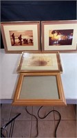 3 11 x14” framed photographs & 8 x10 frame