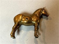 Small Brass Horse Bank