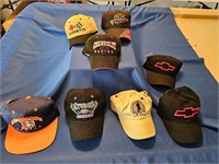 A collection of Chevrolet Hats