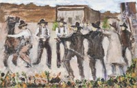 JAMES LEE COLT (1922-2005) PAINTING THE QUICK DRAW