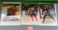 11 - 3 NHL SIGNED PHOTOS (F69)