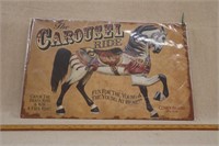 The Carousel Ride- Metal Advertising Sign