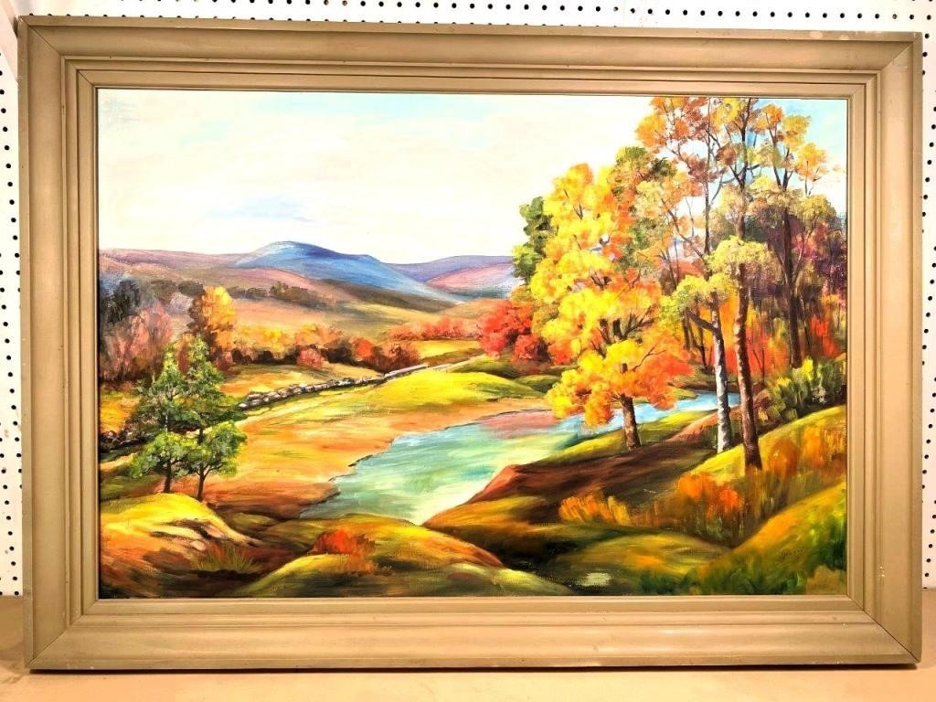 Oil on canvas scenic 33x47