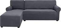 Subrtex 2 Pieces L-Shaped Couch Slipcover