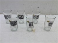 (6) GB Packer / Lite Beer Beer Glasses