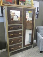 Vintage armoire with 2 mirrors