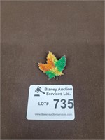 Sterling Silver maple leaf pin