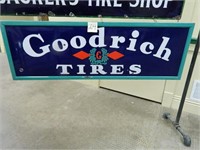 20"x60" Goodrich Tires Porcelain Sign w/