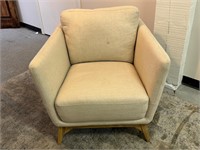 Large Contemporary Upholstered Arm Chairs
