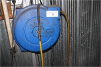 Blue air hose reel