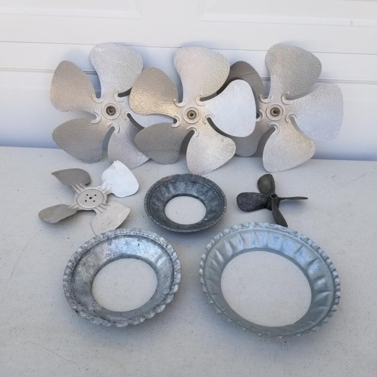 Aluminum Fan Blades - Galvanized Storm Collars
