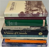 LARGE LOT OF CANADIAN HISTORY HARDCOVER BOOKS