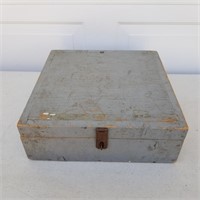 Rustic Wood Box 15" x 15" x 5" - UW Science Dept.